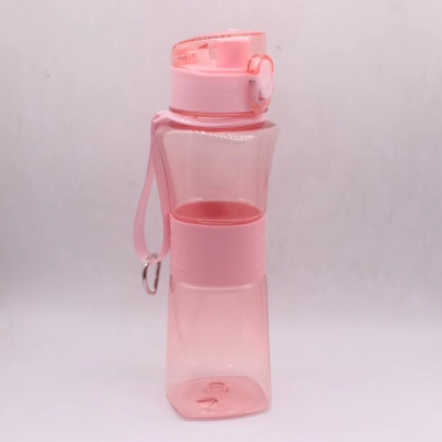 Plastic Water Cup Portable Student Portable Cup Tea Cup Creative Personalized Trend Sports Cup Drop-Resistant Sports Bottle