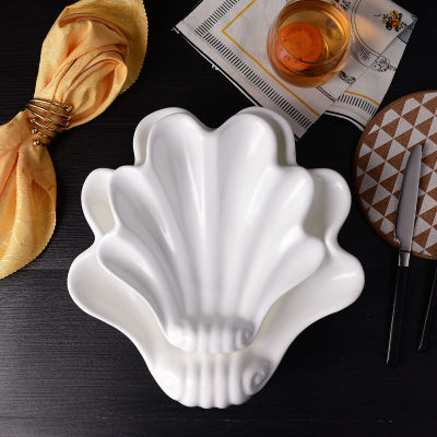 Creative Strange Shape Hotel Supplies Ceramic Hand-Shaped Brush Bowl Restaurant Ding Room Dish Fruit Plate Daily Use Table Decoration