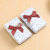 White Small Tiandigai Gift Box Love Pattern Rectangular Gift Box Red Bow Jewelry Box