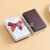 White Small Tiandigai Gift Box Love Pattern Rectangular Gift Box Red Bow Jewelry Box
