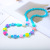 Acrylic Colorful Beads Children's Necklace Set Cartoon Candy Color round Flower Girl Bracelet and Necklace Set