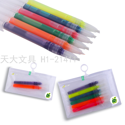 Straight Liquid Fluorescent Pen Liquid Fluorescent Pen Large Capacity Durable