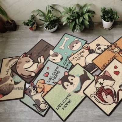 New Pet Special-Shaped Floor Mat Pet Pad Non-Slip Floor Mat Pet Modeling Pad Floor Mat HD 3D Spray Printing Floor Mat