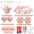 Happy Birthday Letter Aluminum Foil Balloon Set Birthday Party Decoration Rubber Balloons Package