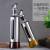 New Stainless Steel Glass Press Type with Scale Oil Bottle Kitchen Bottles for Soy Sauce and Vinegar Seasoning Oiler Cooking Wine Bottle