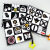 New Baby Animal Square Scarf Black and White to Sleep with Soothing Belt Teether Ringing Paper Baby Square Towel Spot