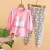 New Refined Cotton Long-Sleeved Underwear Set Baby Clothing Boys' Printed Autumn Clothes Long Pants Korean Style Homewear Children's Suit