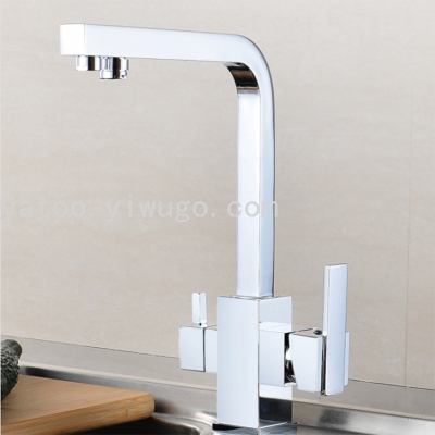 Hot Sale Russian Faucet Basin Faucet, High Quality Copper Hot and Cold Kitchen Kitchen Sink