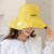 Bucket Hat Little Daisy Double-Sided Wear Korean Style Big Brim Sun Hat Spring and Summer Outdoor Face-Covering Hat Get Wind Proof Rope Free