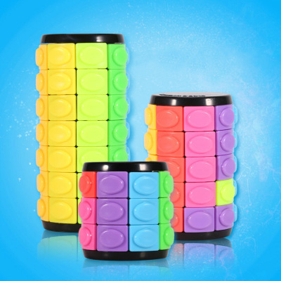 Corn Cube Cylindrical Magic Tower Rotating Cube Puzzle Ideas Intelligence Pressure Reduction Toy Friend Children Gift