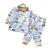 New Fleece-Lined Thickened Children Warm Suit Boys 'And Girls' Autumn Clothes Long Johns for Middle and Big Children Milk Silk Pajamas Winter