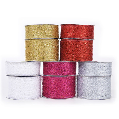 Wholesale Voile Ribbon Mesh Colorful Ribbon Satin Ribbon Ribbon Holiday Decoration Packaging Gift Materials Can Be Customized