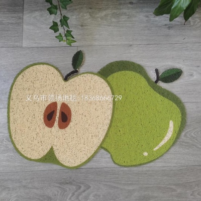 New 3D HD Spray Printing PVC Fruit Floor Mat Fruit Series Foot Mat Non-Slip Mat Modeling Door Mat New Foot Mat