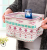 Fresh Cotton and Linen Desktop Sundries Basket with Handle Storage Box