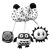 New Arrival Cartoon Animal Crib Winding Toy with Bell Black and White Bed Winding Series Baby Toys in Stock