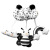 New Arrival Cartoon Animal Crib Winding Toy with Bell Black and White Bed Winding Series Baby Toys in Stock