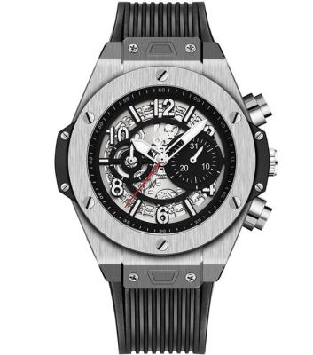  Jin SHIDUN Brand Watch Men's Fashion Silicone Automatic Hollow Mechanical Watch Wholesale Hot Sale