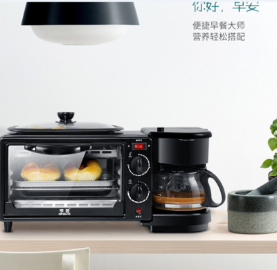  Multi-Function Breakfast Maker Household Oven Three-in-One Toaster Breakfast Machine Multi-Function Breakfast Maker