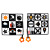 New Baby Animal Square Scarf Black and White to Sleep with Soothing Belt Teether Ringing Paper Baby Square Towel Spot
