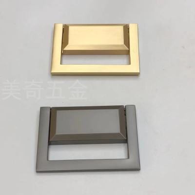 Modern Minimalist Zinc Alloy Furniture Cabinet Door Handle Light Luxury Drawer Cabinet Wardrobe Shoe Cabinet Cabinet Flat Flush Pull