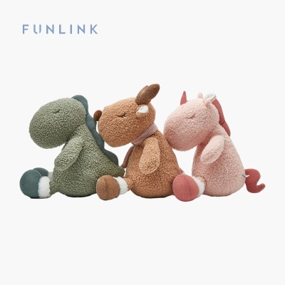 Funlink Unicorn Doll Pearl Velvet Cute Cure Dinosaur Deer Small Size Comforter Toys 61ik0112