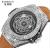  Diamond-Embedded Fashion Trend Creative Men's Watch Silicone Luminous Waterproof Sports Quartz Watch