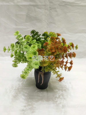 Artificial Plant Artificial Green Plants and Artificial Flowers Indoor and Outdoor Decoration Plastic Flower Spray Color Vanilla Emulational Flower and Grass Ornaments