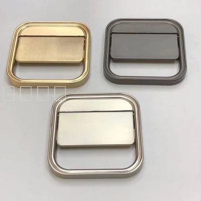 Hidden Flat Tatami Flush Pull Handle Square Folding Hidden Three-Color Drawer Modern Simple Flip
