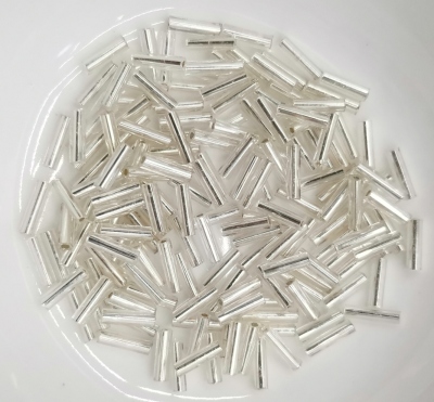 2x6mm Glass Straight Tube Beads DIY Bead Rice-Shaped Beads Stringed Beads Handmade Material Kit 450G