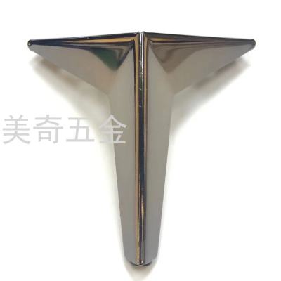 European Entry Lux Hardware Furniture Diamond-Shaped Tripod TV Cabinet Sofa and Tea Table Cabinet Iron Height Increasing Metal Support