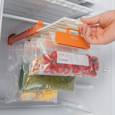 Freshness Protection Package Ziplock Bag Refrigerator Track Rack