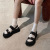 2021 Summer New Platform Sandals Women's Three-Layer Buckle Round Toe Comfortable Sandals Women