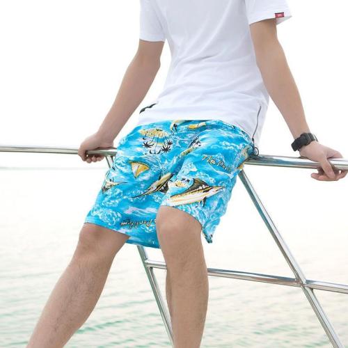 river and lake stall men‘s beach pants quick-drying stretch leisure sports flower shorts men shorts summer pirate shorts