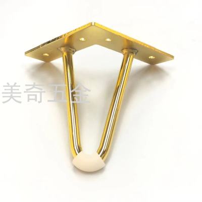 Light Luxury Cabinet Foot Golden Bathroom Cabinet Foot Black Bedside Table Leg TV Cabinet Support Coffee Table Hardware Accessories Metal Leg