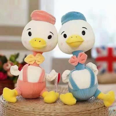 Hat Bow Tie Duck Suspender Pants Plush Duck Toy Children's Gift Birthday Gift Boys and Girls Soft
