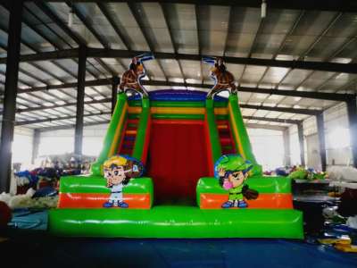New Large Outdoor Inflatable Castle Entrance Trampoline Slide Land Entrance Naughty Castle Children's Amusement Equipment