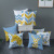 Nordic Simple Warm Yellow Ins Style Pillow Cover Back Cushion Elk Horse Nap Yellow Blue Sofa Living Room and Bedside