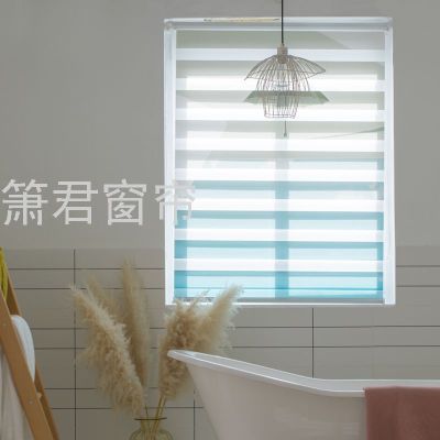 Foreign Trade Curtain Louver Curtain Soft Gauze Curtain Shading Curtain Roller Shutter Non-Perforated Curtains Roller Shutter Soft Gauze Curtain