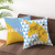 Nordic Simple Warm Yellow Ins Style Pillow Cover Back Cushion Elk Horse Nap Yellow Blue Sofa Living Room and Bedside