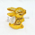 Nordic Golden Rabbit Animal Crafts Ornaments Loungewear Drinks Electroplated Metal Ceramic Decoration & Ornament