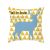 Nordic Simple Warm Yellow Ins Style Pillow Cover Back Cushion Elk Horse Nap Yellow Blue Sofa Living Room and Bedside