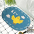 Wholesale New Cartoon Cute Style Door Mat Home Cartoon Children's Room Bedroom 3D Oval Carpet