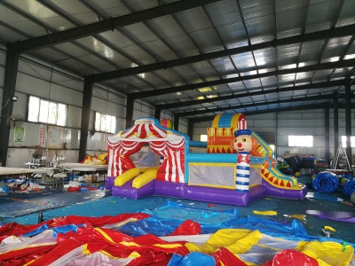 Square Park Inflatable Bounce Trampoline New Children's Amusement Park Inflatable Trampoline Castle Wholesale