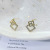 Geometric Diamond Ear Studs Women's Minimalist Design Rhinestone Earrings Fashion Graceful Ear Ornaments