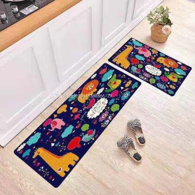 New Printed Kitchen Pad Two-Piece Floor Mat Non-Slip Combination Floor Mat Kitchen Floor Mat