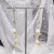 Two-Strap Long Fan-Shaped Tassel Earrings 2021 New Elegant Socialite Summer Sterling Silver Needle Earrings