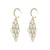 Gold Leaf Tassel Earrings Women's Korean-Style Fashion Ear Jewelry High-Grade Earrings