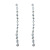 Long Crystal Zircon Chain Earrings Sterling Silver Needle Refined Stylish and Versatile Lady Style Earrings