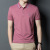 Summer Brand Men's Mulberry Silk Short Sleeve T-shirt 2021 New Trendy Slim Fit Middle-Aged and Young T-shirt Polo Shirt Top