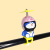 Duck Helmet Bamboo Dragonfly Car Decoration Rearview Mirror Car inside and outside Electric Motorcycle Decoration TikTok